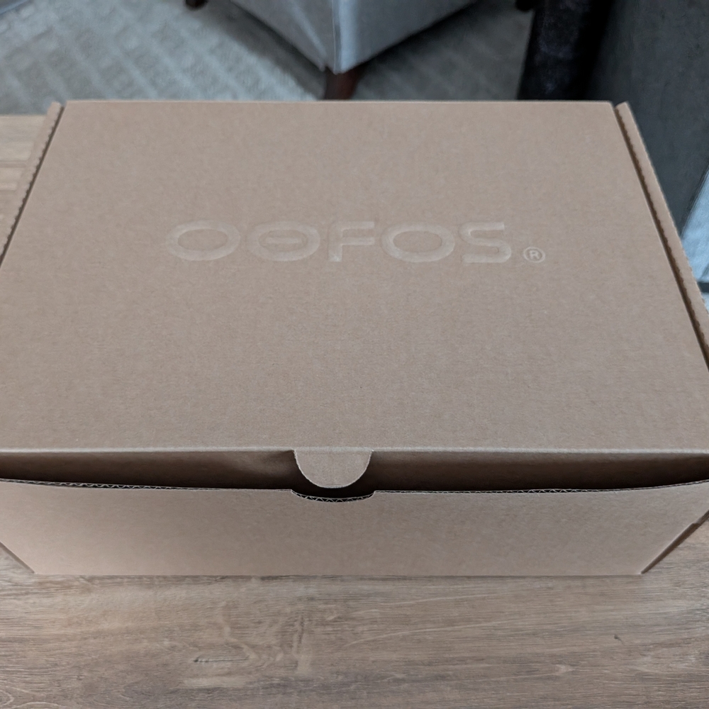 OOFOS Omega Eezee Women's Shoe Box in Brown